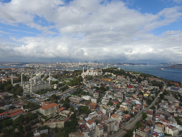 Istanbul historical area from the air