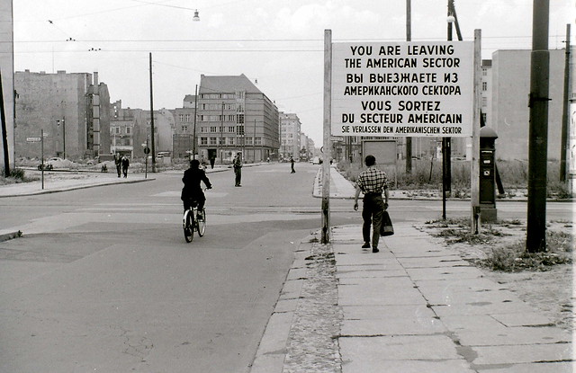 Before Checkpoint Charlie, Berlin, 31 July 1960