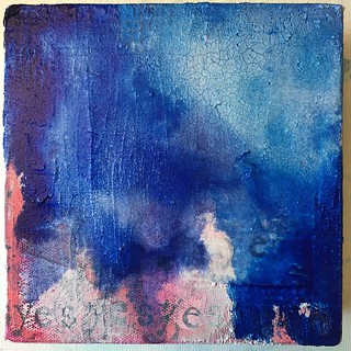 And a fourth 6x6 canvas #mixedmedia #workinprogress with a… | Flickr