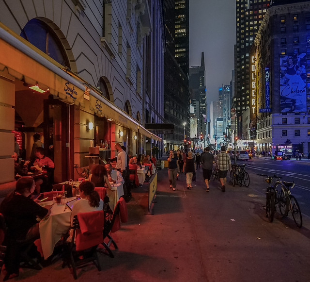 Dining on the streets of New York