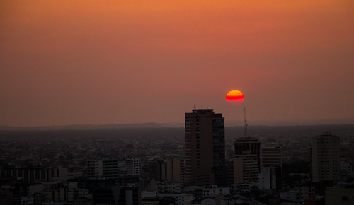 GuayaquilSunset by tom.christen, Red Fireball over Guayaquicity sunset sky sol nature landscape ecuador sonnenuntergang natur ciudad