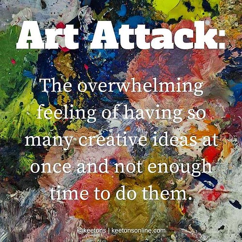 I can SO relate to this. Not enough time...or energy...for the multitude of ideas in my head. #MemeMonday #ArtAttack #ArtistLife | by kira_arts
