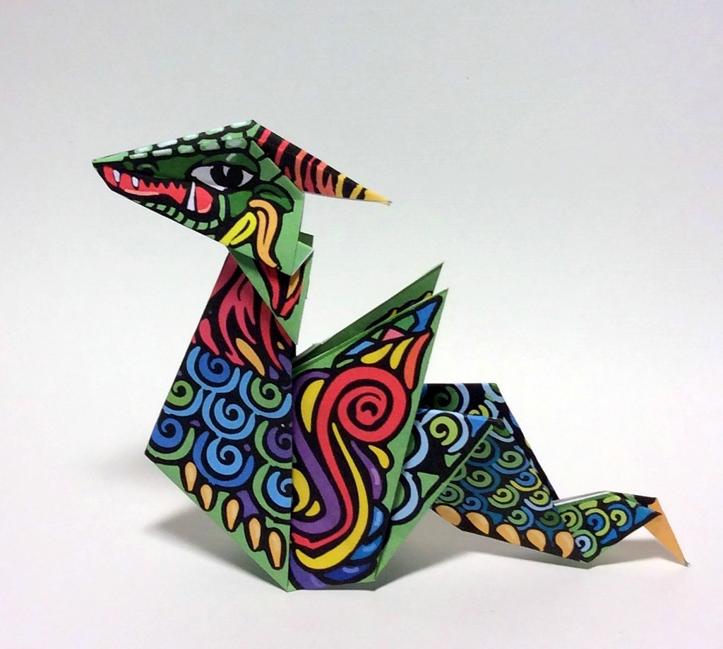 origami dragon easy The instructions for folding this easy… Flickr