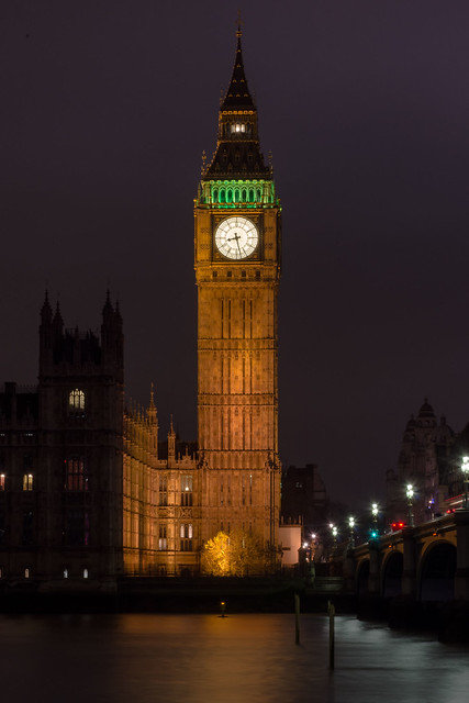 Elizabeth Tower At Night