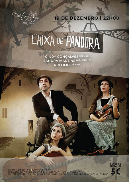 concerto Duetos da Sé - SÁBADO 19 DEZEMBRO 2015 - 21h30 - CAIXA DE PANDORA