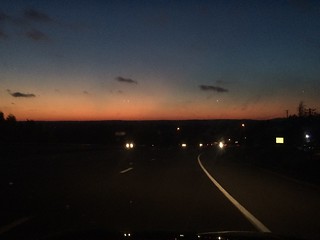 A beautiful sunset on the horizon in Cedar Hill, Missouri.