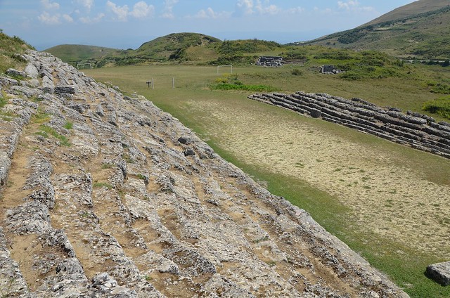 The Stadium built in the 3rd century BC, Amantia, Albania