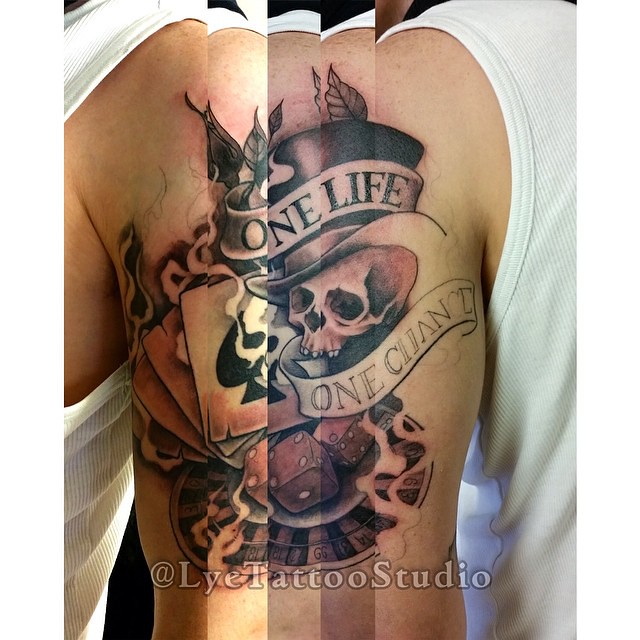A bit more done on James. One Life One Chance. #Tattoo #Ta… | Flickr