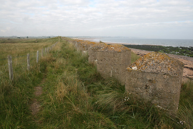 The coast east of Carnoustie