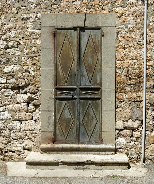A metal door, Pontevès, Var, Provence
