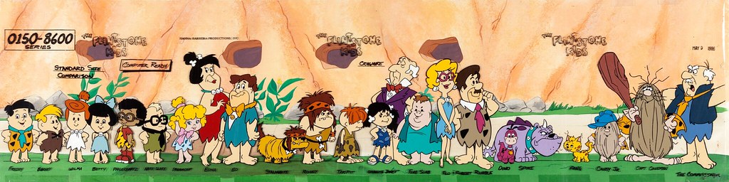 The Flintstone Kids Multi-Character Painted Model Sheet an… | Flickr