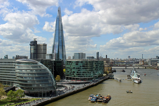 The Shard from Tower Bridge