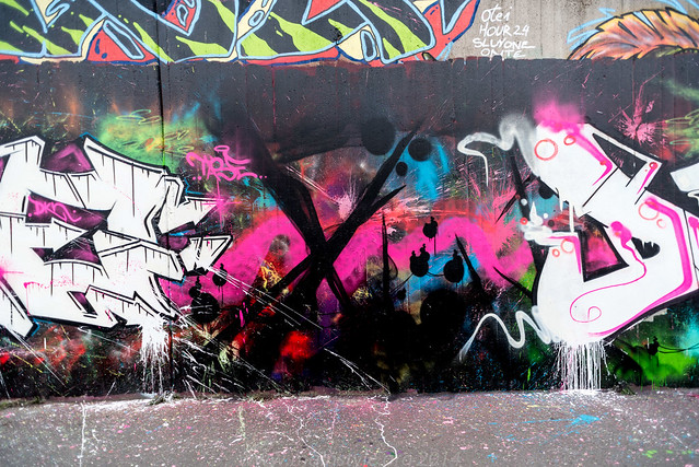 Frankfurt Graffiti Ratswegkreisel 2014