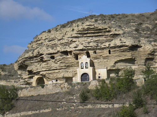 spain caminodesantiago caminofrances belorado church cavechurch landscape