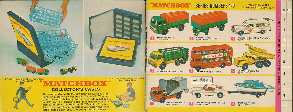 Matchbox 1968 Collector's Catalogue - Pages 2 & 3