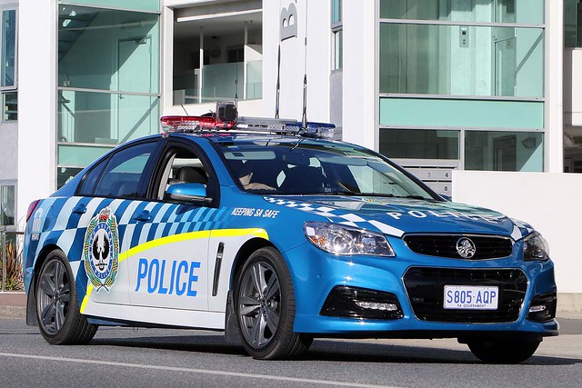 New SAPOL HiVis Holden Patrol Car