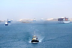 North To South Transit Of Suez Canal