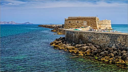 The Old Venitian Fort of Heraklion and Dia Island.