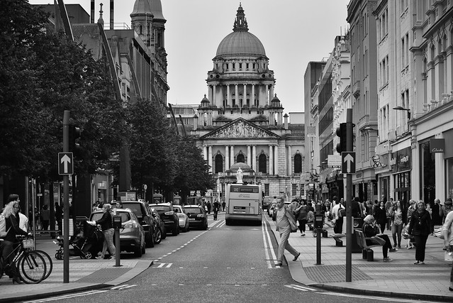 Belfast City Hall - Belfast Northern Ireland (B&W)