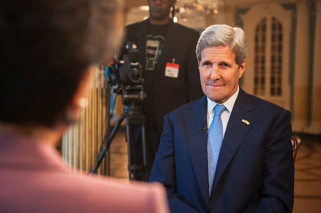 Secretary Kerry Participates in an Interview With Chinese TV