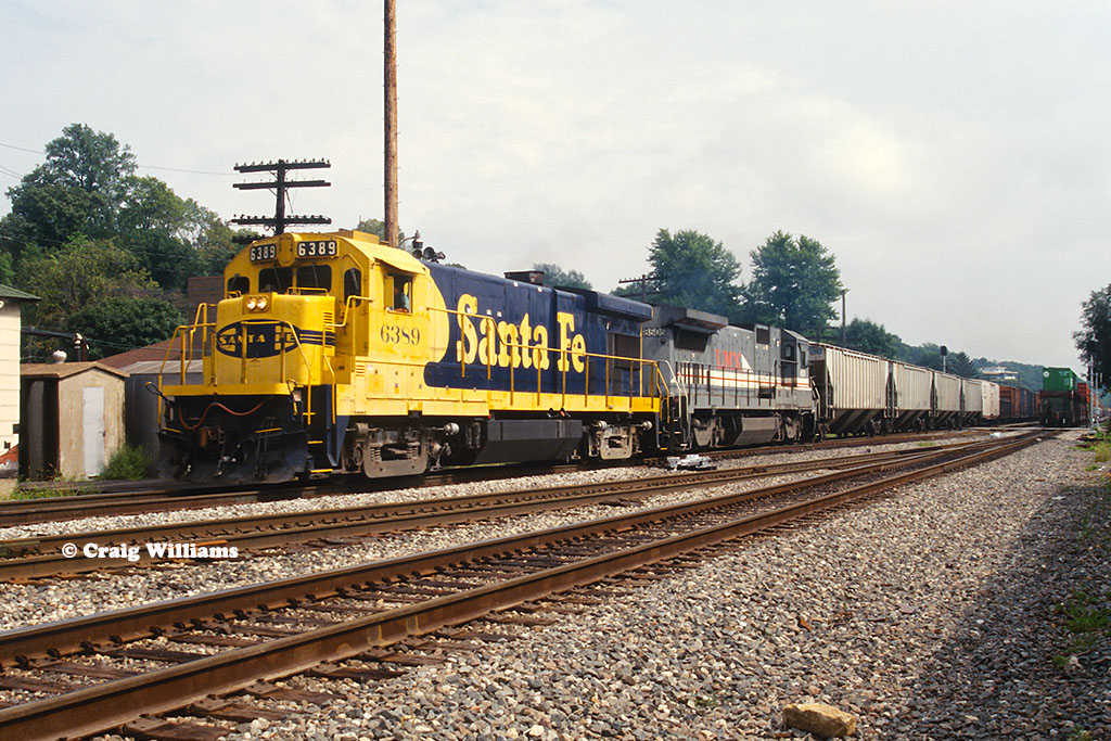 ATSF 6389 Westbound #107 at East Dubuque, IL | After 1995 po… | Flickr