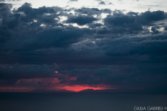 Sunset over Capri
