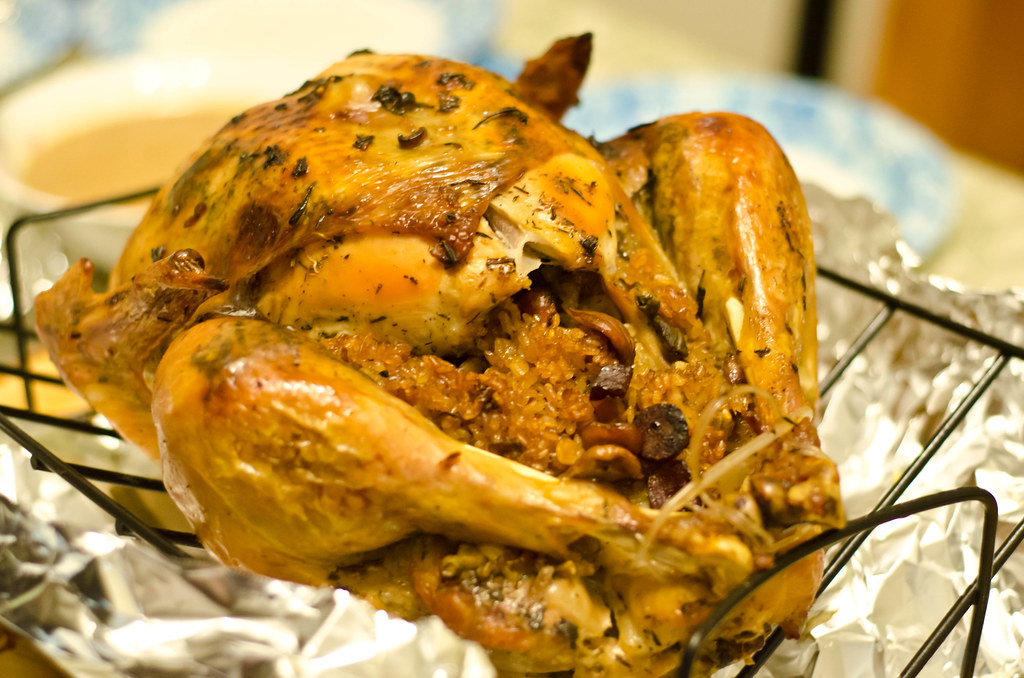 thanksgiving turkey with sticky rice stuffing | traditional … | Flickr