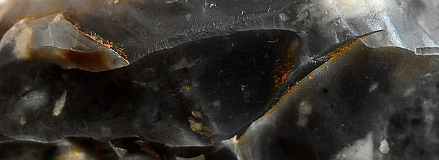 Middle Palaeolithic scrapper (detail)