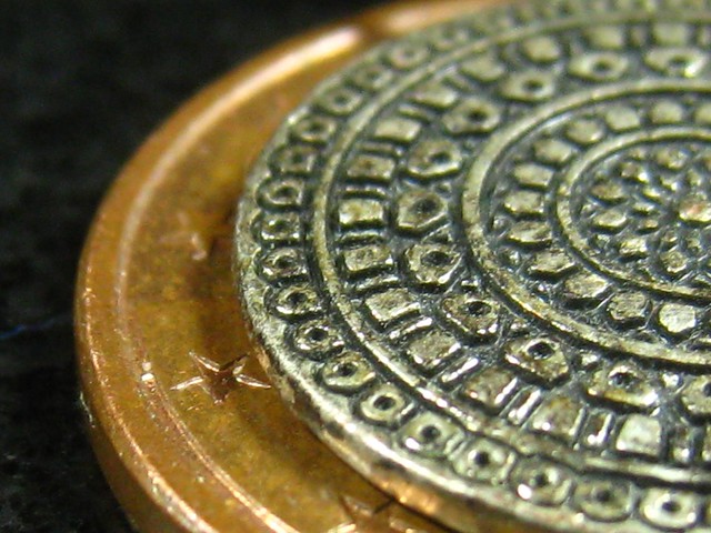 on a coin