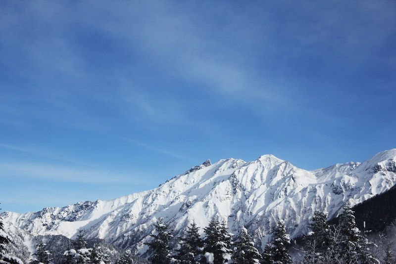 冬の西穂高の丸山