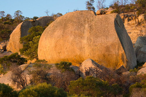 sunset landscape australia boulder granite mtkorong