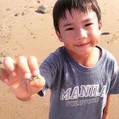 Crabby boy. #Basti #homefortheholidays #morefuninthephilippines
