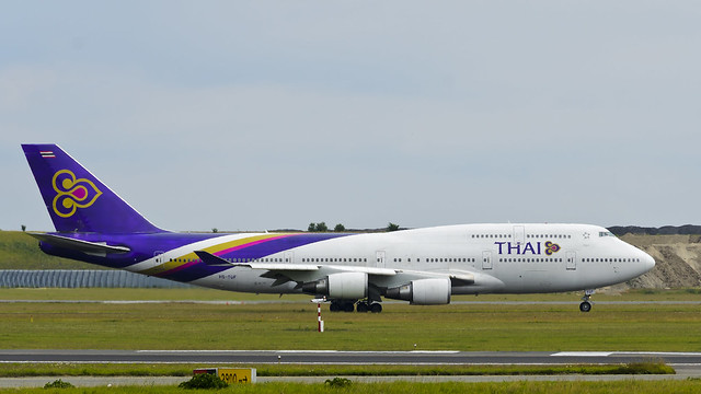 Thai International Airways, Boeing 747 4D7, HS-TGF, 5. juli 2012