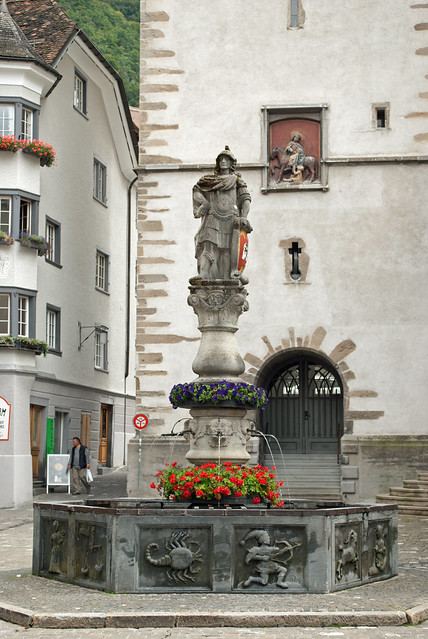Fountain outside the Church of St Martin