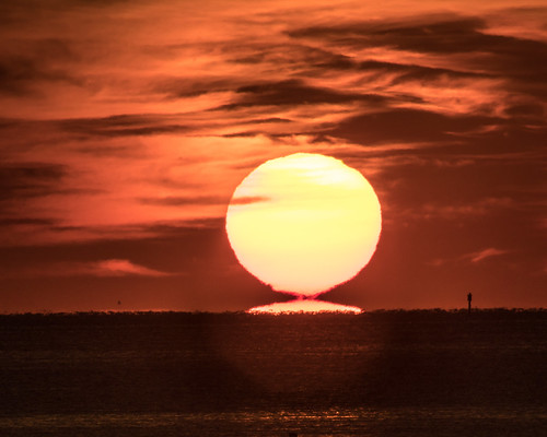 Liftoff by @ddimick, Sunrise over the Chesapeake Bay, 5:55 a.m. July 10, 2016. From Godfrey Bay, Piankatank River, Mathew