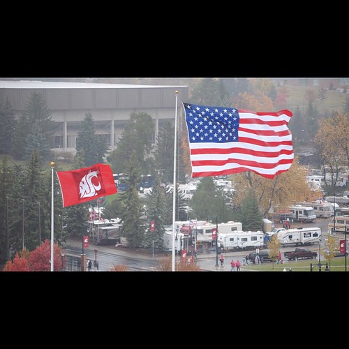 The wind is pretty strong today @wsupullman #wsu #gocougs