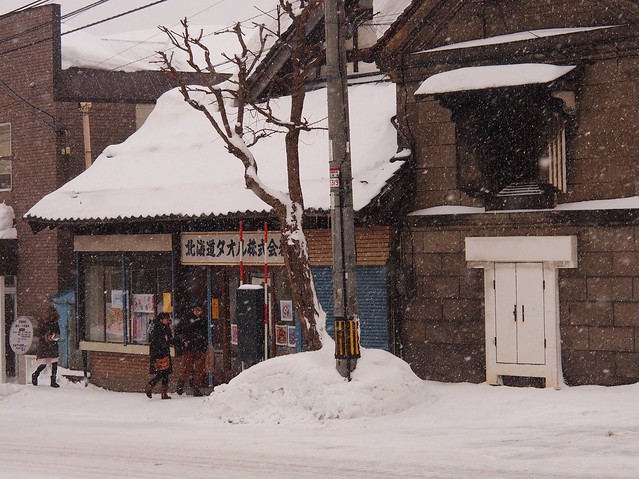 Snowstorm in Otaru