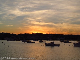 Plymouth Boats at Sunset