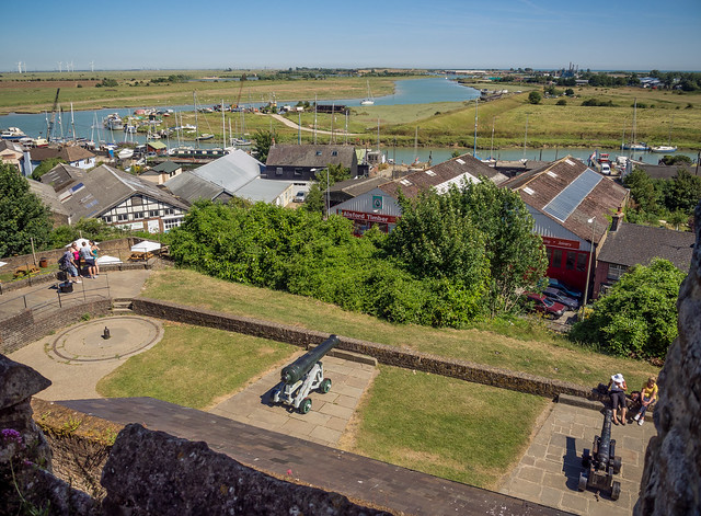 The view over the Rivers Brede and Rother from Rye Castle