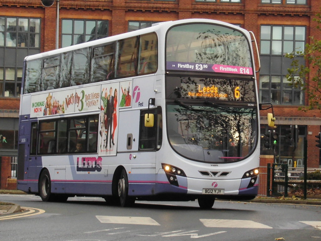 First 36266 36266 BG12YJY first west yorkshire | Leeds Volvo B9TL Wright… | Flickr