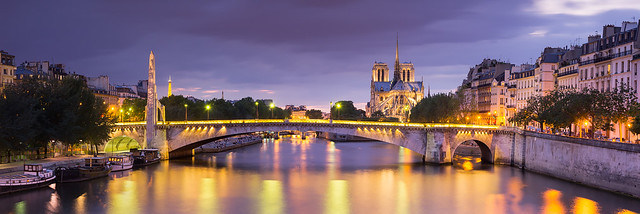 Notre-Dame et le pont de la Tournelle — Paris, France