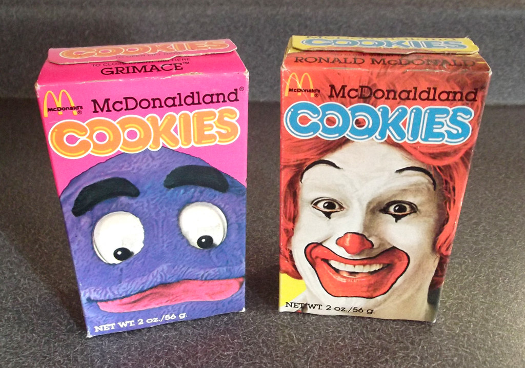 1981 McDonaldland McDonald's COOKIES Boxes Box