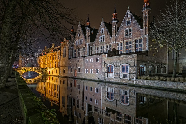Night photography -  Brugge Reien, Belgium