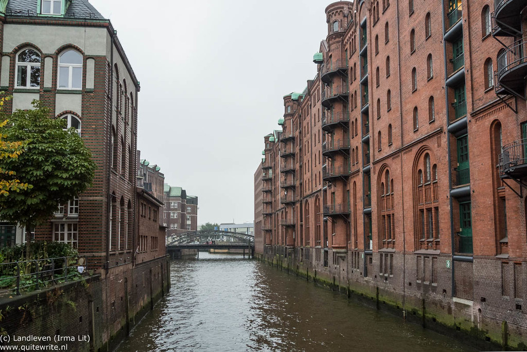 Hamburg canal and warehouses