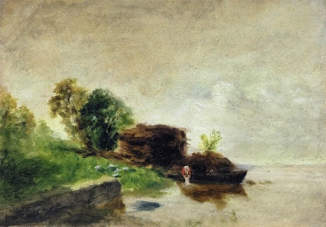 1850-59 Laundress on the Banks of the River(private collection