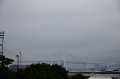 Yokohama Bay Bridge and Tugboat