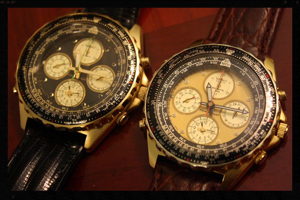 SEIKO QUARTZ 7T34-6A09 Chronograph Pilot's Watches | Flickr