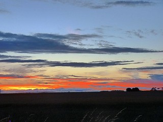 Sunset over Aldbrough.