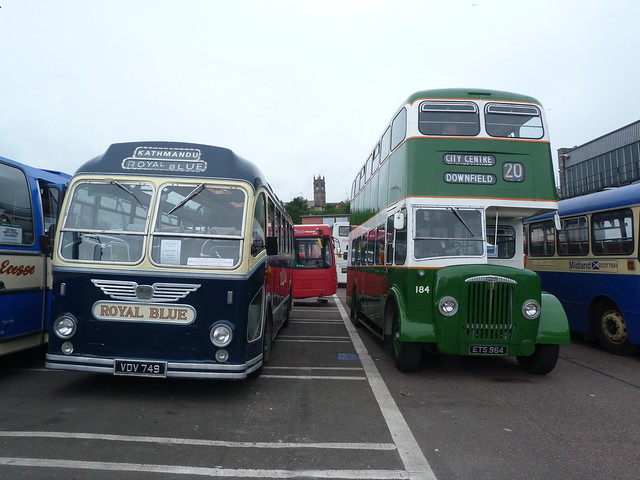 Bristol LS and Daimler CVG6 at East Dock Street depot, Dundee