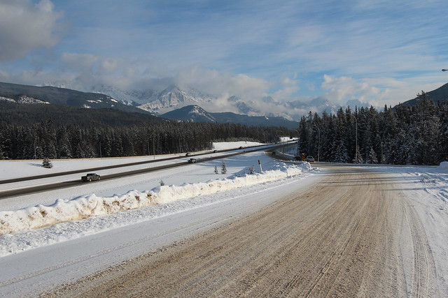 The transcanada highway heading home from Castle junction.